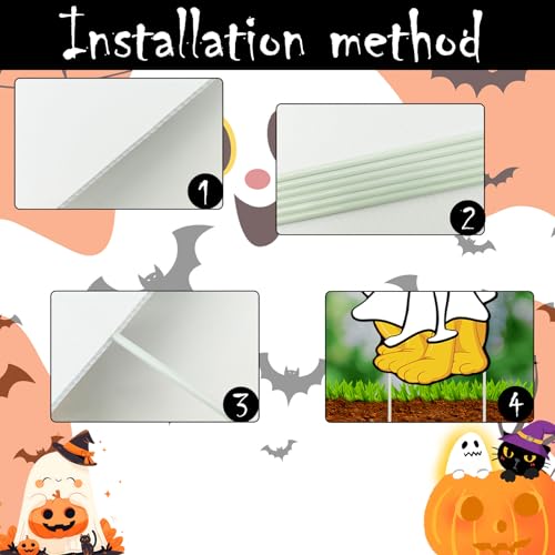 17-Inch Halloween Yard Signs Cartoon Mouse Outdoor Decorations