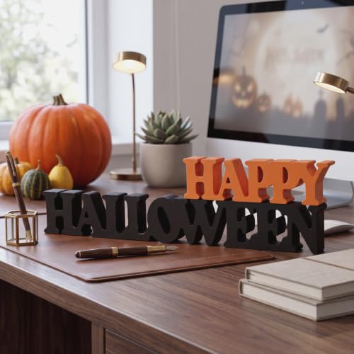 Halloween Wooden Sign Blocks - Happy Halloween Tabletop Decor - Variation of THIS listing