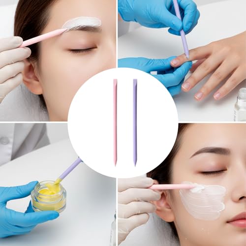 6 Pcs Silicone Wax Spatula Set for Hair Removal & Beauty - Reusable Scrapers