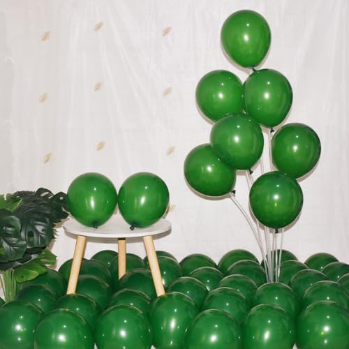 Dark Green Balloon / 5 Inch Latex Balloons Bulk Pack for Party Decorations