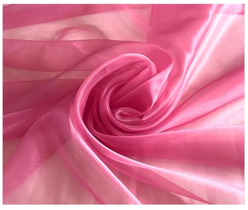 10 Yard Organza Fabric - Coral Wedding Event Décor & Craft Material