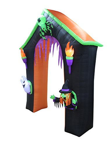 9 Ft Tall LED Lighted Halloween Inflatable Haunted Castle