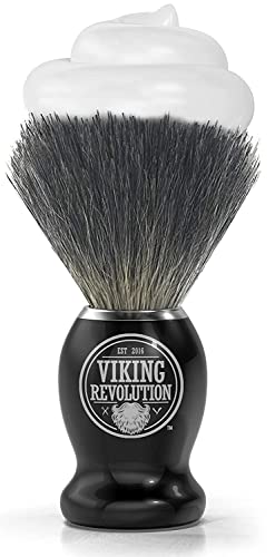 Badger Hair Shaving Brush for Rich Lather & Gentle Exfoliation