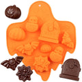 8 Cavity Halloween Silicone Chocolate Molds for Candies & Baking
