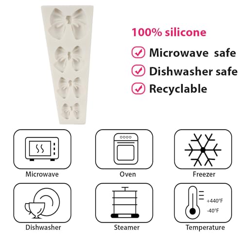 Bowknot Silicone Mold for Cake Decorating Chocolate & Fondant - Style C
