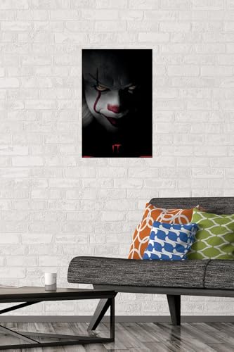 Pennywise Wall Poster with Mount Bundle - 22.4 x 14.7 Inches, High-Resolution Artwork