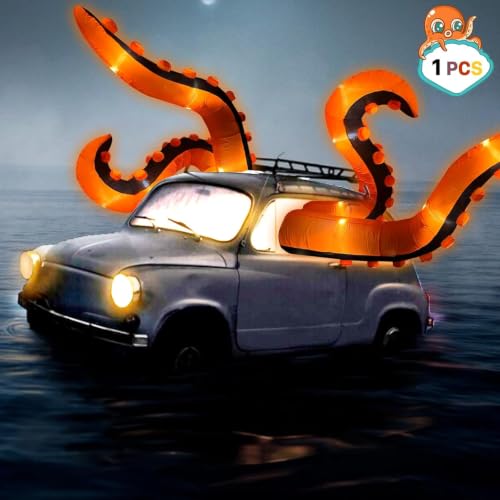 7 ft Inflatable Halloween Octopus Tentacle with LED Light - Indoor & Outdoor Decor