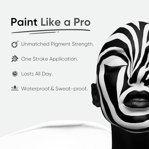 White Face Paint Stick - Waterproof, Hypoallergenic, Vegan Body & Cosplay Makeup