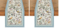 13x72 Inch Blue Floral Table Runner Pack of 2 - Spring Home Decor
