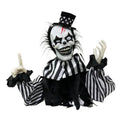 22-Inch Haunted Hill Farm Groundbreaker Clown Animatronic Halloween Decoration - Motion & Touch Activated, Indoor/Outdoor