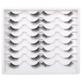 Wispy False Eyelashes - Half Cat Eye Lashes Short Natural Lashes 2 Styles Pack