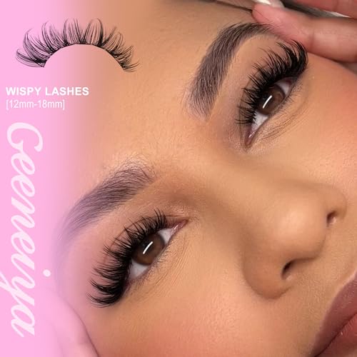 Mermaid Lash Clusters - 10-18MM Wispy Waterproof Eyelash Extensions - Natural D Curl for Beginners