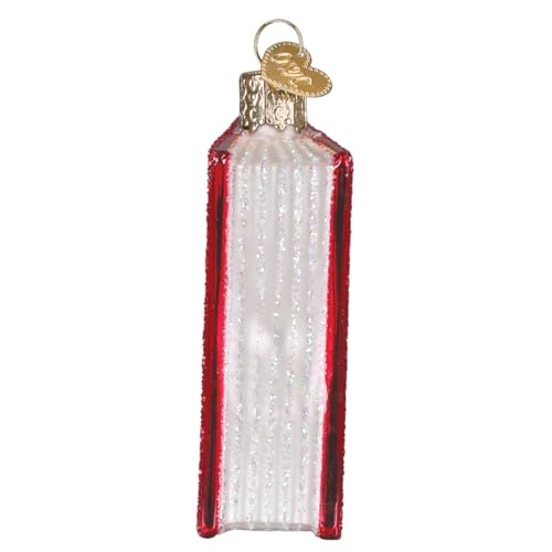 Handcrafted Glass Corduroy Book Ornament - Christmas Tree Decor
