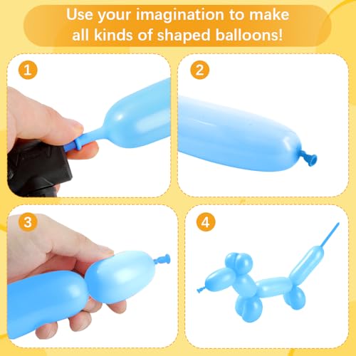 Blue Long Balloons for Balloon Arch and Animal Shapes - 110PCS