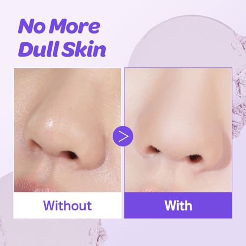 Purple Cotton Tone Control Compact Face Setting Powder - Matte Finish with Subtle Glow - I'M MEME 03