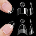 480Pcs Short Almond & Tapered Square Nail Tips Set - False Nails for Manicure