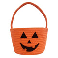 Halloween Candy Basket & Trick-or-Treat Storage Bucket - Spooky Pumpkin & Ghost Design