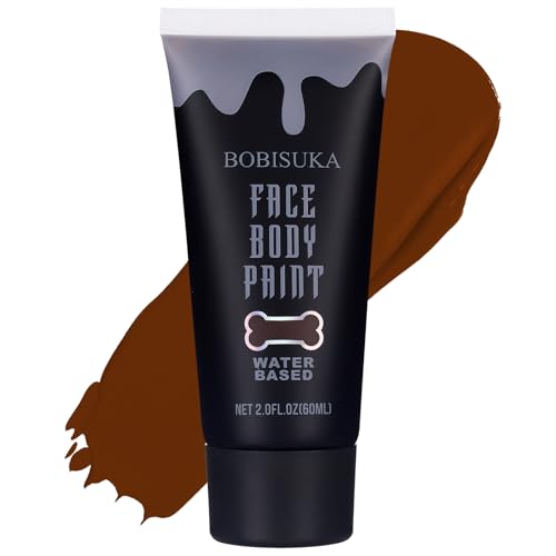 Brown Face & Body Paint - Water-Based, Non-Toxic Halloween Cosplay Makeup