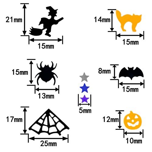 Happy Halloween Spider Confetti - Glitter Pumpkin Bat Web Foil Table Decor 60g
