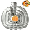 Pumpkin Cookie Cutters Set with 5 Sizes for Halloween & Thanksgiving Baking