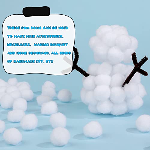 150 Pieces 1 Inch Craft Pom Poms for DIY Arts, Christmas Decorations