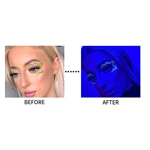 UV Glow Neon Green Liquid Eyeliner - Matte Waterproof Long Lasting Eye Pen