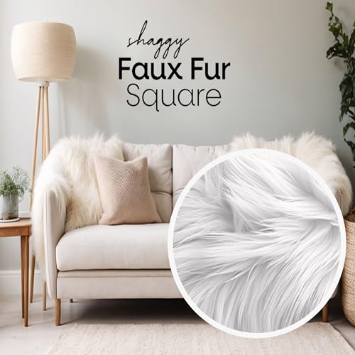Kelly Green Faux Fur Fabric Square 30x30 Inches for DIY Crafts & Decor