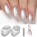 Double Rhythm Cat Eye Gel Polish - Silver Magnetic Holographic Glitter 15ML