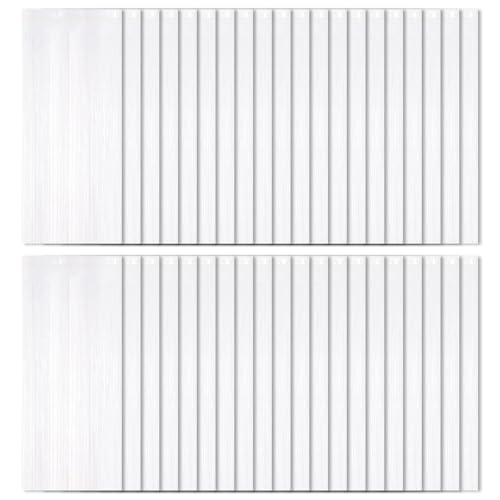 White Foil Curtain Backdrop - 40 Pack Metallic Tinsel Fringe Party Decor - Variation of THIS listing