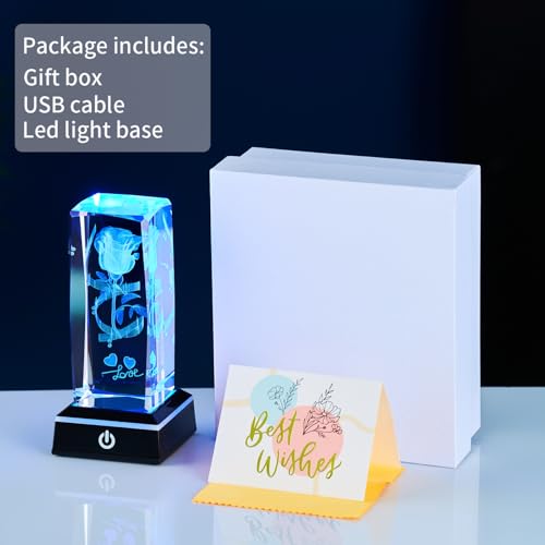 Halloween 3D Crystal Night Light Pumpkin Ghost Skull LED Lamp with Colorful Base - Gift Box Included