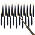 Halloween Floating Candles Set - Black Flameless Wand Decor 22pcs - Variation: 22-Black Floating