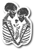 Skull Heart Refrigerator Magnet - Gothic Kitchen Decor Accessory, 4-Inch UV Print