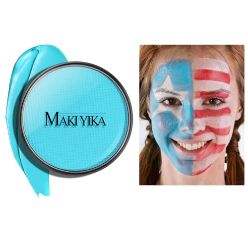 Light Blue Face Body Paint for Halloween Makeup - 05 Light Blue