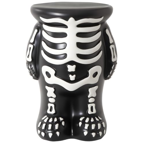 Halloween Skeleton Pumpkin Stand - Water-Resistant Candy & Cake Holder