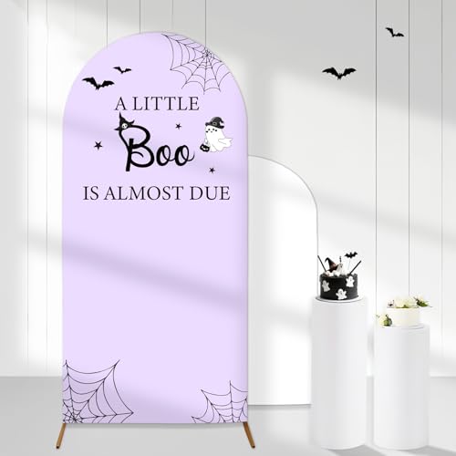 Purple Halloween Arch Backdrop Cover for Baby Shower & Party Photography - 6 Ft Stretchy Arch Cover - Variation of THIS listing