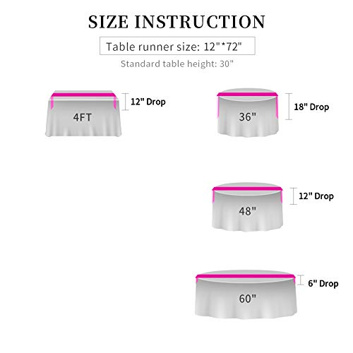 12x72 Inch Rose Pink Sequin Table Runner 2-Pack for Wedding Party Events