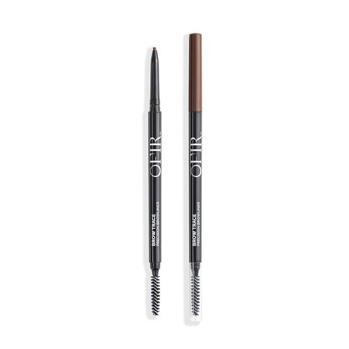 OFIR Brow Trace Precision Browliner - Waterproof Ultra-Fine Tip Eyebrow Pencil | Smudge-Proof Matte Finish | Long-Wear Tool with Spoolie | Chocolate - Dark Brown, 0.003 OZ