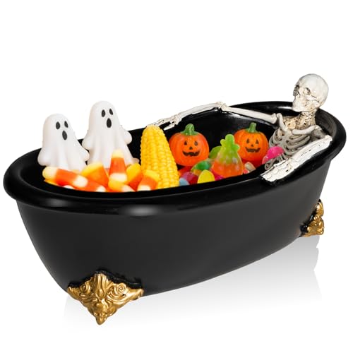 Halloween Skull Bathtub Candy Dish - Gothic Gothic Decor for Parties