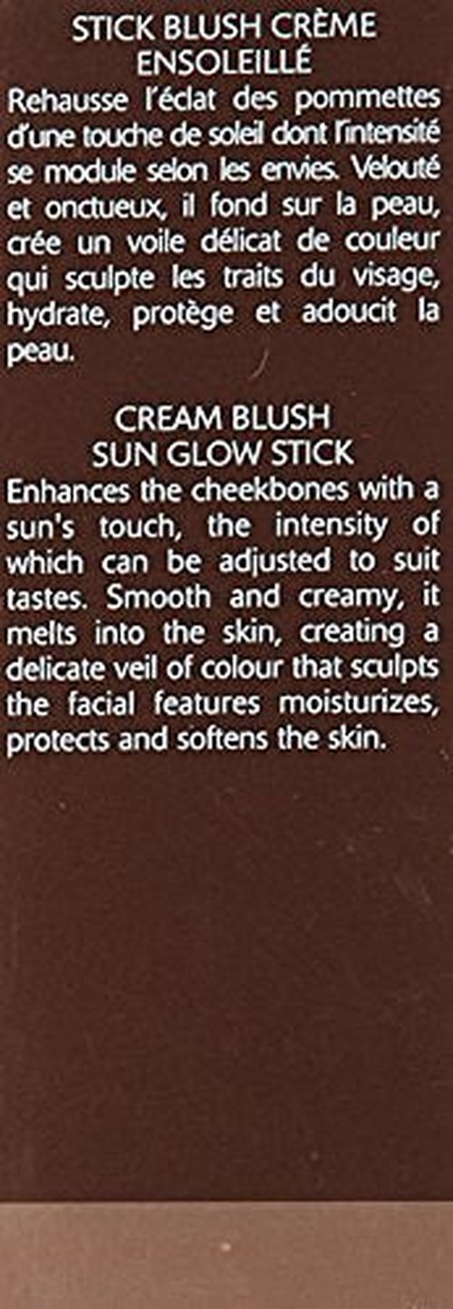 ORLANE PARIS Cream Blush Sun Glow Stick - Bright Pink Rose - Velvety Blush Cream Made with Made with Hyaluronic Acid, Aloe, and Vitamin E (9g)