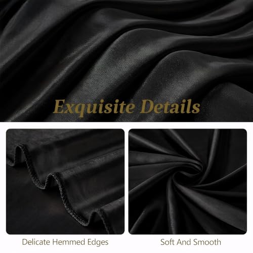 Black Satin Large Bow Decor - 24x16 Inches Wall Door Party Backdrop Variation of THIS listing