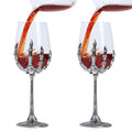 Halloween Skull Wine Glass E2 - Skeleton Hand Goblet for Parties