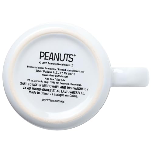 Peanuts Halloween Costume Mug - 20oz Ceramic Camper with Snoopy & Friends - Spooky Season Coffee Cup - Official Merch - Variation: Camper