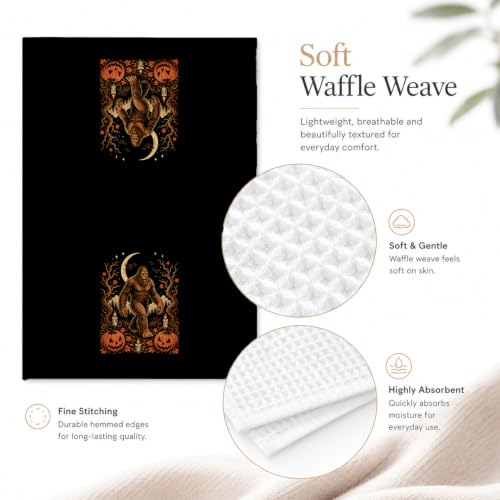 Halloween Bigfoot Kitchen Hand Towels 16x24 Inch - Color 3