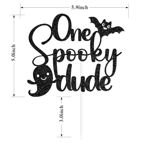 Halloween First Birthday Cake Topper Ghost Bat Ghouls Party Decorations