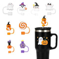 Halloween Silicone Straw Cover Caps for 30oz/40oz Cups - 8 Pack