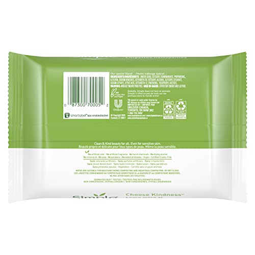 Gentle Makeup Remover Wipes for Sensitive Skin – 25 Count