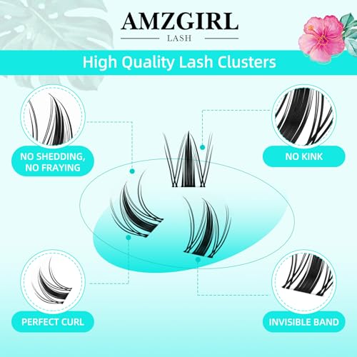 Autumn Leaves 168pcs C Curl Manga Anime Lash Clusters 10-18mm - Light & Soft, Reusable