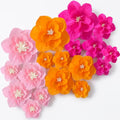 18 Pcs Bright Colors Giant Paper Flowers Set - Large & Artificial Decorations