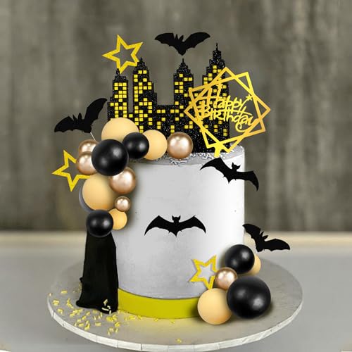 Halloween Bat Cake Toppers Set for Birthday & Dessert Decorations - 32PCS