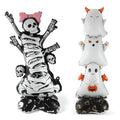 Halloween Ghost & Skeleton Foil Balloons - 2 Pack Spooky Party Decor